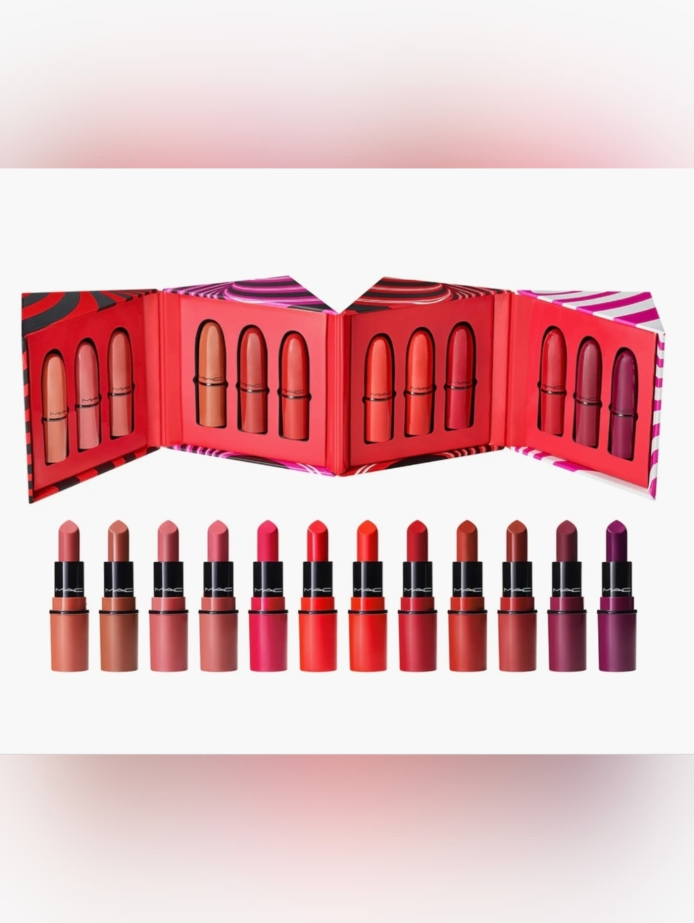 NIB MAC The Ultimate Trick Mini Lipstick x 12 Vault - Picture 5 of 7